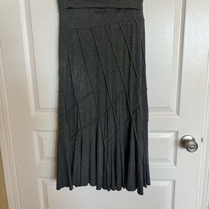 Lapis Charcoal Asymmetrical Skirt